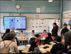 Students in a classroom learning